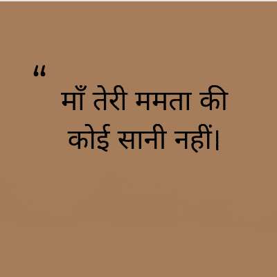 माँ तेरी ममता की
कोई सानी नहीं।