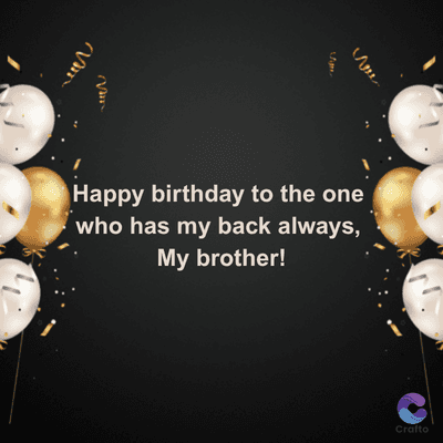 Van
Happy birthday to the one
who has my back always,
My brother!
Crafto