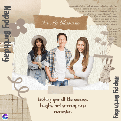 it amet
palmilh
duir tris
ismod lacinia at gule risus and rulputate odio. Sed
euismod lacinia at quis. Ut tellus elementum
cies lacus sed turpis tincidunt id aliquet
ullricies mi quis. Magna fermen
For My Classmate
" Eget sit amet tellus cras
ritae et leo duis af diam
aculis eu sou diam phase-
Curs in
dictam
Happy Birthday
ee
Happy Birthday
Wishing you all the success,
laughs, and so many more
memories.