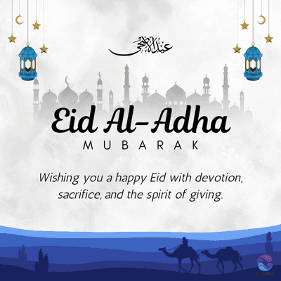 Eid Al-Adha
MUBARAK
1445
Wishing you a happy Eid with devotion,
sacrifice, and the spirit of giving.
Crafto