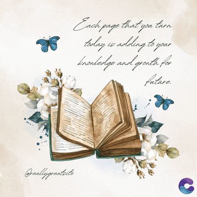 @reallygreatsite
Each page that you tarn
today is adding to y
your
knowledge and growth for
future.