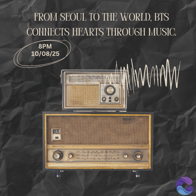 FROM SEOUL TO THE WORLD, BTS
CONNECTS HEARTS THROUGH MUSIC.
8PM
10/08/25
