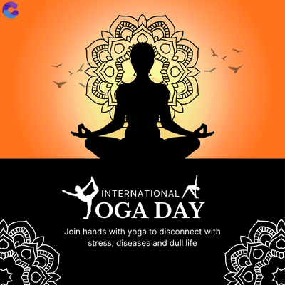 INTERNATIONAL
✓ INTE
OGA DAY
Join hands with yoga to disconnect with
stress, diseases and dull life