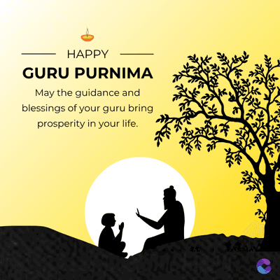HAPPY
GURU PURNIMA
May the guidance and
blessings of your guru bring
prosperity in your life.
**
