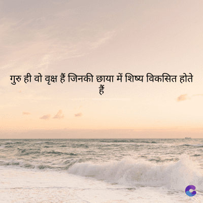 गुरु ही वो वृक्ष हैं जिनकी छाया में शिष्य विकसित होते
हैं