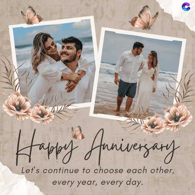 Happy Anniversary
Let's continue to choose each other,
every year, every day. pea