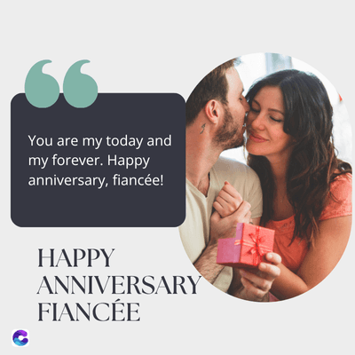 6
You are my today and
my forever. Happy
anniversary, fiancée!
HAPPY
ANNIVERSARY
FIANCÉE