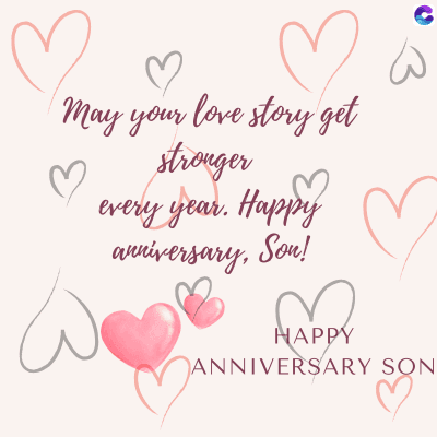 3
3
May your love story get
stronger
♡
3
every year. Happy
anniversary, Son!
HAPPY
۵
ANNIVERSARY SON