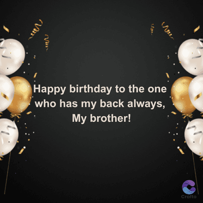 Van
Happy birthday to the one
who has my back always,
My brother!
Crafto