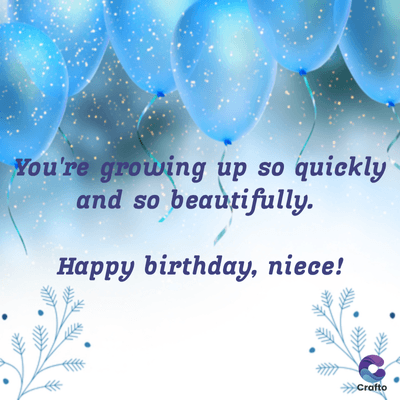 You're growing up so quickly
and so beautifully.
Happy birthday, niece!
>>>Crafto