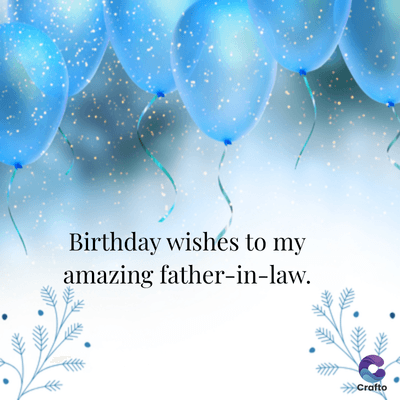 Birthday wishes to my
amazing father-in-law.
>>>Crafto