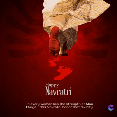 Happy
Navratri
In every woman lies the strength of Maa
Durga - this Navratri, honor that divinity.