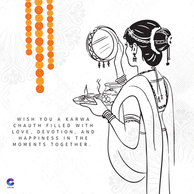 WISH YOU A KARWA
CHAUTH FILLED WITH
LOVE, DEVOTION, AND
HAPPINESS IN THE
MOMENTS TOGETHER.