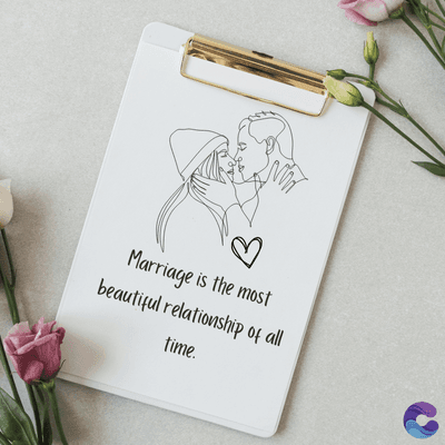 Marriage is the most
beautiful relationship of all
time.