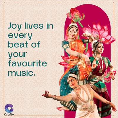 Joy lives in
every
beat of
your
favourite
music.
Crafto