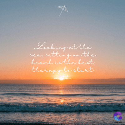 Looking at the
sea, sitting on the
beach is the best
therapy to start
th
Drafts App