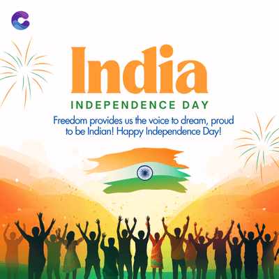 India
INDEPENDENCE DAY
Freedom provides us the voice to dream, proud
to be Indian! Happy Independence Day!