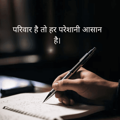 परिवार है तो हर परेशानी आसान
है।