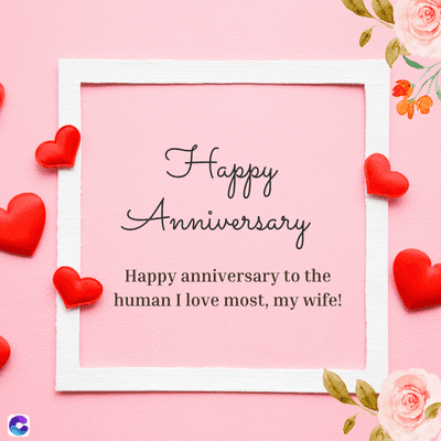 Happy
Anniversary
Happy anniversary to the
human I love most, my wife!