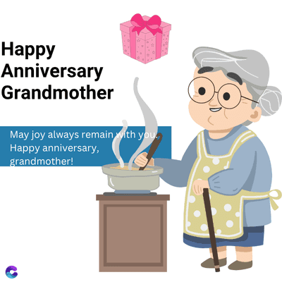 Happy
Anniversary
Grandmother
May joy always remain with you.
Happy anniversary,
grandmother!