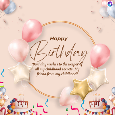 Happy
Birthday
Birthday wishes to the keeper of
all my childhood secrets. My
friend from my childhood!
MT