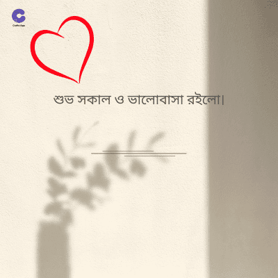 শুভ সকাল ও ভালোবাসা রইলো।