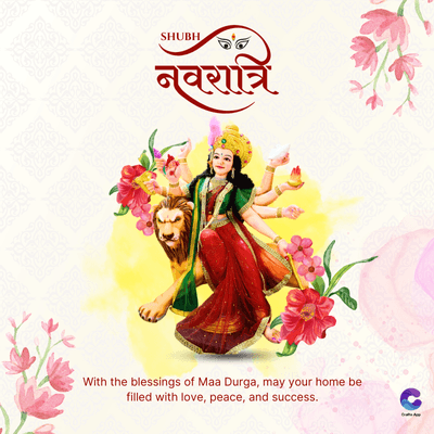 SHUBH
नवरात्रि
With the blessings of Maa Durga, may your home be
filled with love, peace, and success.
0