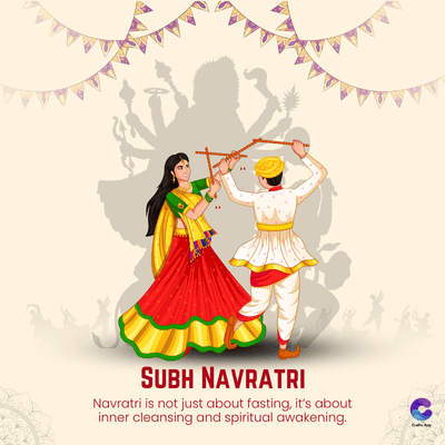 SUBH NAVRATRI
Navratri is not just about fasting, it's about
inner cleansing and spiritual awakening.