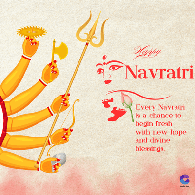 Happy
Navratri
Every Navratri
is a chance to
begin fresh
with new hope
and divine
blessings.