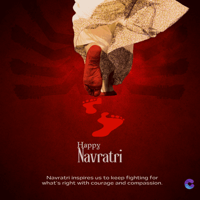 Happy
Navratri
Navratri inspires us to keep fighting for
what's right with courage and compassion.
