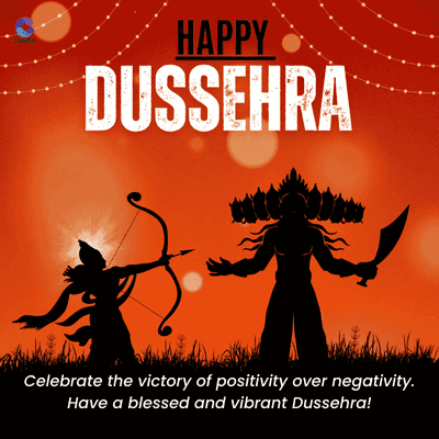 Crafto
HAPPY
DUSSEHRA
Celebrate the victory of positivity over negativity.
Have a blessed and vibrant Dussehra!