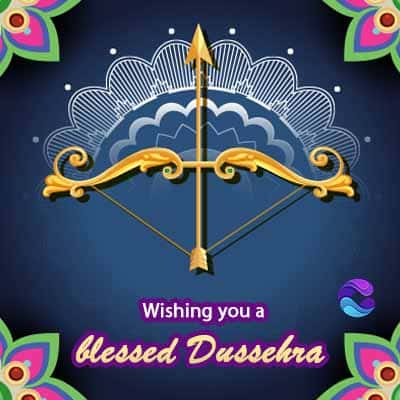 Wishing you a
blessed Dussehra
