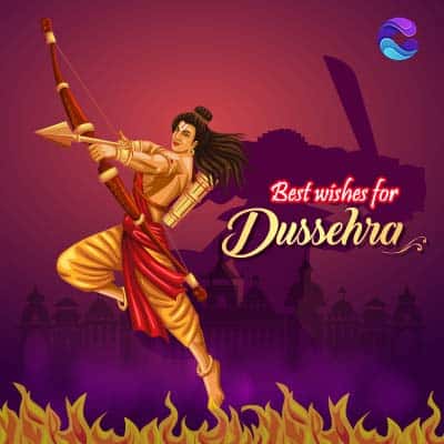 A
Best wishes for
Dussehra