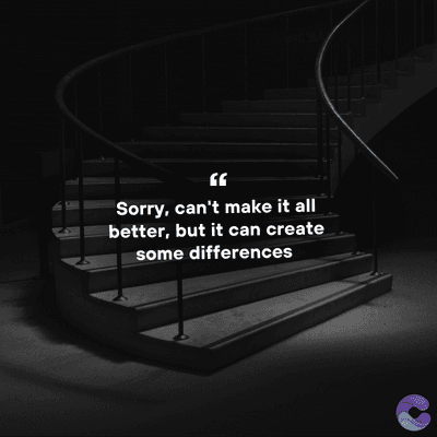 Sorry, can't make it all
better, but it can create
some differences