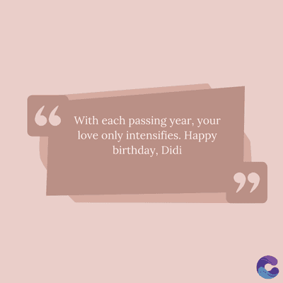 66
With each passing year, your
love only intensifies. Happy
birthday, Didi
११