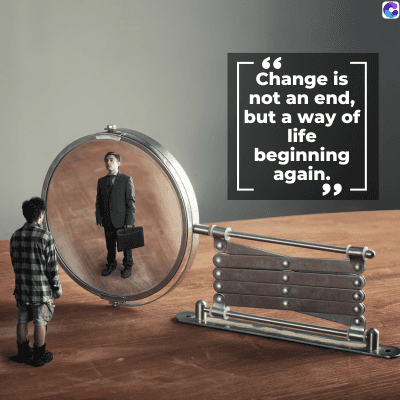 66
Change is
not an end,
but a way of
life
beginning
again.
وو