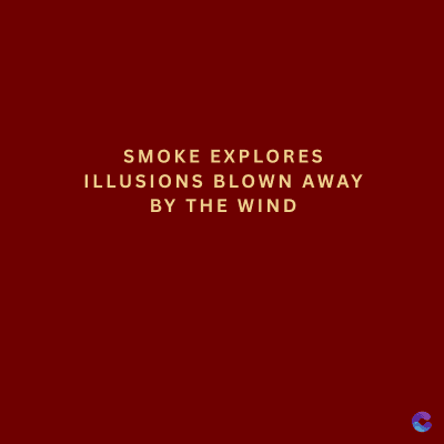 SMOKE EXPLORES
ILLUSIONS BLOWN AWAY
BY THE WIND