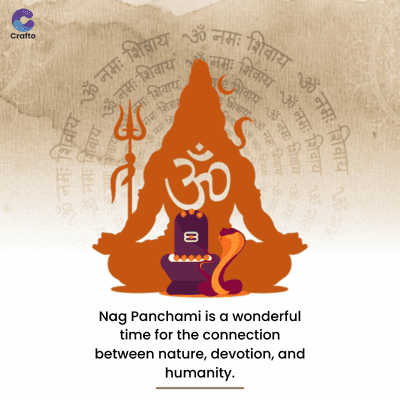 G
Crafto
ॐ
: शिवाय
ॐ नमः शिवाय
ॐ नमः
RIPE
नमः
: शिवाय ॐ नमः शिवाय
ॐ नमः शिवाय
नमः शिवाय
शिवाज
25
ॐ
B
ॐ नमः शिवाय
1. शिवाय ॐ नमः
शिवाय ॐ नमः ि
शिवायॐ नमः
भावाय ॐ नमः
शिवायॐ नमः शि
ॐ
Nag Panchami is a wonderful
time for the connection
between nature, devotion, and
humanity.