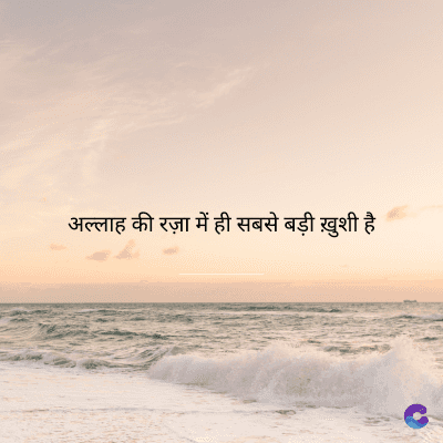 अल्लाह की रज़ा में ही सबसे बड़ी ख़ुशी है