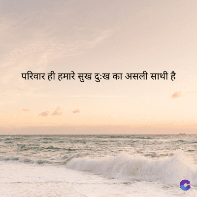 परिवार ही हमारे सुख दुःख का असली साथी है