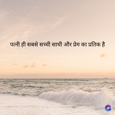 पत्नी ही सबसे सच्ची साथी और प्रेम का प्रतिक है