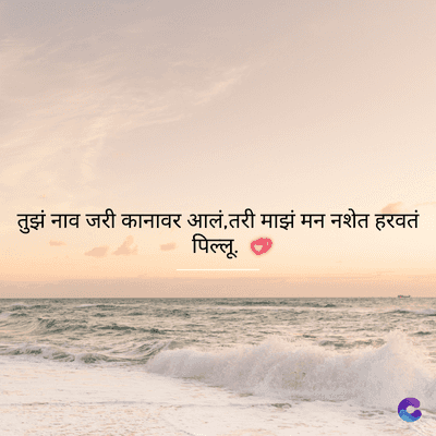 तुझं नाव जरी कानावर आलं, तरी माझं मन नशेत हरवतं
पिल्लू.